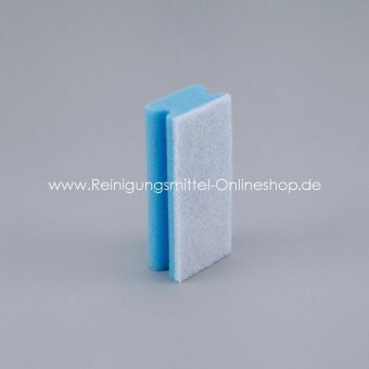 Padschwamm blau/weiß, 15,0 x 7,0 cm 