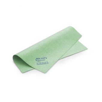 Mega Clean Microfaser- Kunstledertuch gelocht und PU beschichtet - Farbe: grün - 40 x 35 cm 