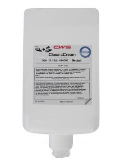 CWS Seifencreme - (Typ 464) ClassicCream Neutral parfümfrei - 12 x 500 ml Kartusche 