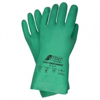 Chemikalienschutzhandschuhe GREEN BARRIER von Nitras - 1 Paar 