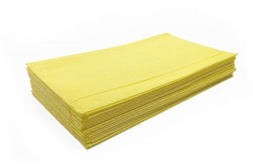 Viskose Staubwischtücher 60 x 60 cm, Farbe gelb - 50 Stück im Beutel 