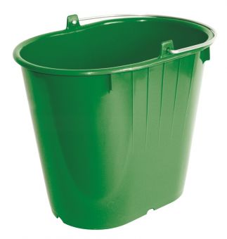 Eimer 12 Liter, grün ovale Ausführung 