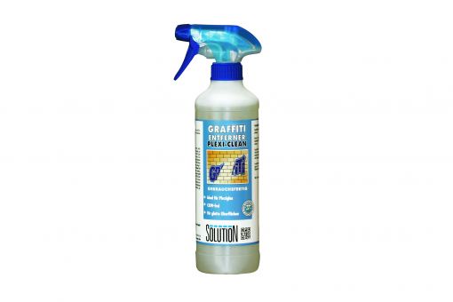 Plexi-Clean von SOLUTION Spezial-Graffitientferner auf Plexiglas - 500 ml Flasche 