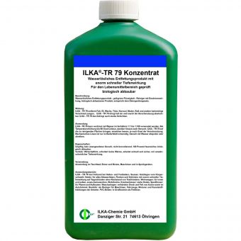 +gratis Mikrofasertuch / ILKA®-CHEMIE TR 79 Entfettungsprodukt tiefenwirksam - 1 Liter Flasche 