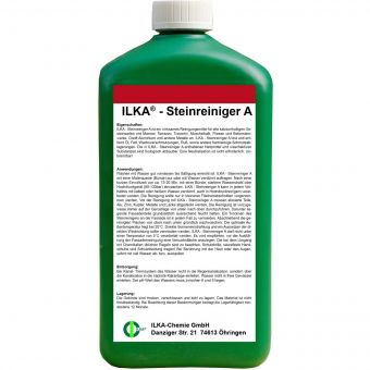 +gratis Mikrofasertuch / ILKA®-CHEMIE Steinreiniger A - für kalziumhaltige Steinböden - 1 Liter 