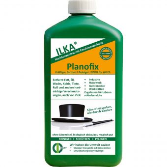 + gratis Mikrofasertuch / ILKA®-CHEMIE Planofix Reinigungskonzentrat für die Industrie - 1 Liter 