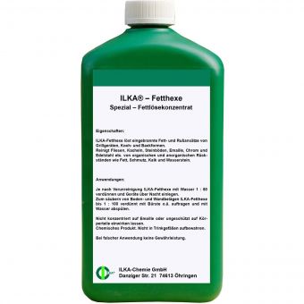 + gratis Mikrofasertuch / ILKA®-CHEMIE Fetthexe Spezial Fettlösekonzentrat - 1 Liter 