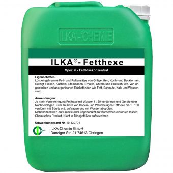 + gratis Fuginator / ILKA®-CHEMIE Fetthexe Spezial Fettlösekonzentrat - 10 Liter Kanister 