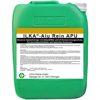 + gratis Fuginator / ILKA®-CHEMIE Alu Rein APU abrasiver Spezialreiniger - 10 Liter Kanister 