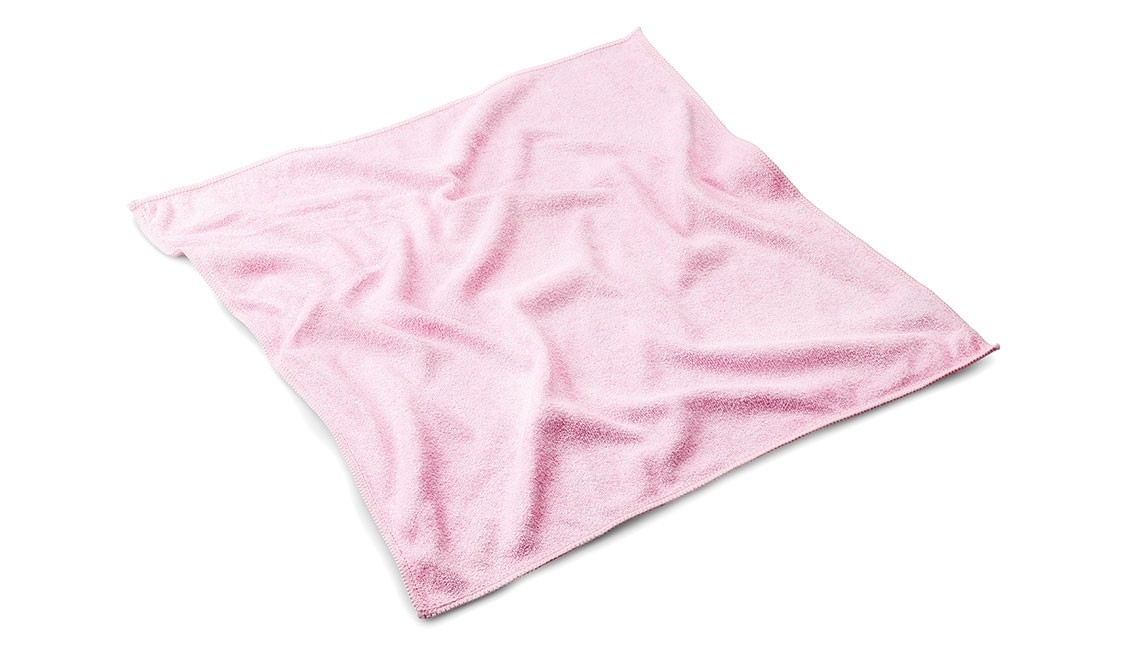 MEGA Clean Microfasertuch Stretch light 40 x 40 cm - rosa | Badetücher